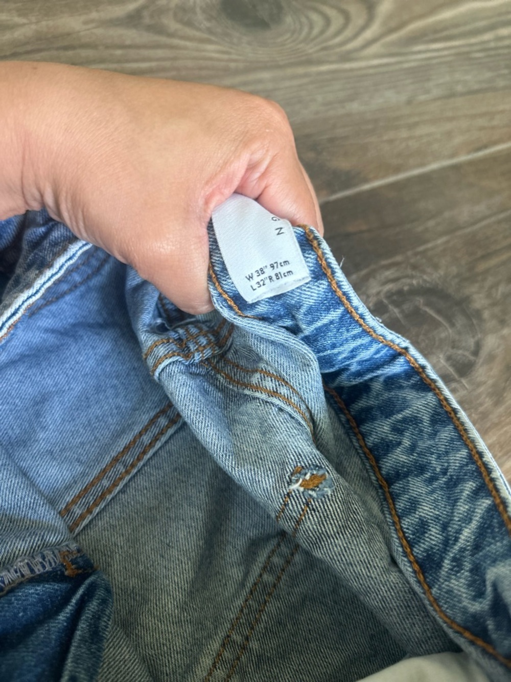 ASOS Light Blue Cropped Ankle Straight leg Denim Jeans - Picture 7 of 12